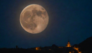 Superluna-della-neve - © Ufosullarete.it. Immagine generata con IA