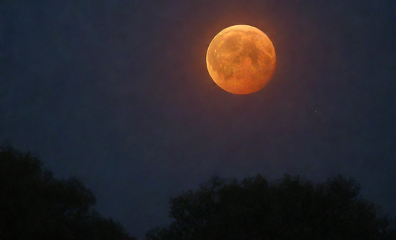 Luna Rossa - © Ufosullarete.it. Immagine generata con IA